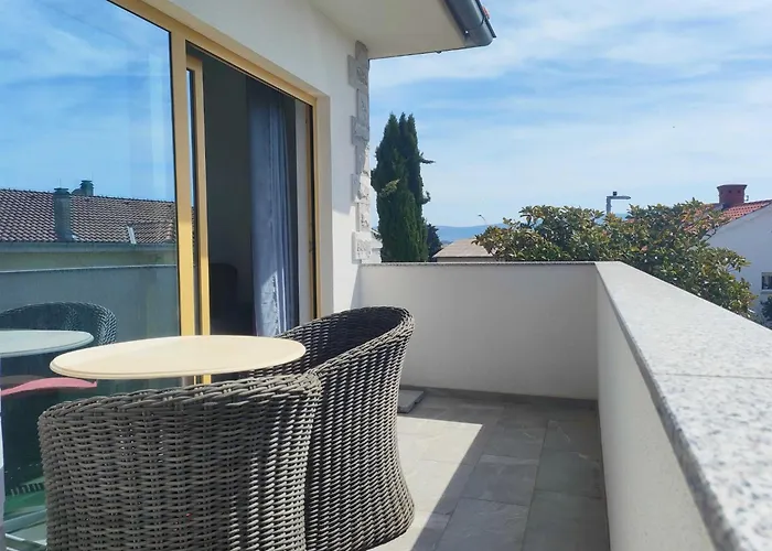 Lovely Sea View Krk - Comfort One Bedroom With Sea View Apartment Krk Town